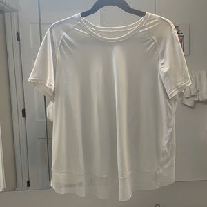 Lululemon White Cross Cross Top